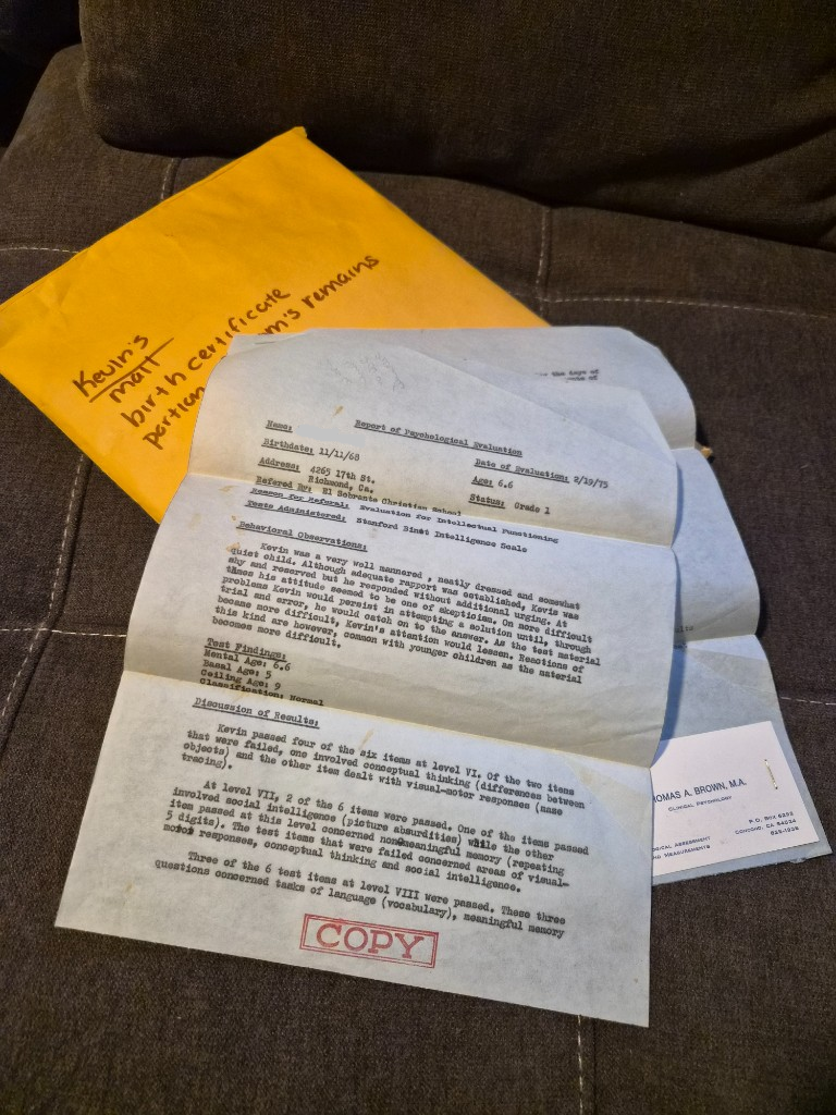 The 1975 psychiatrist letter — the real document from the sealed envelope